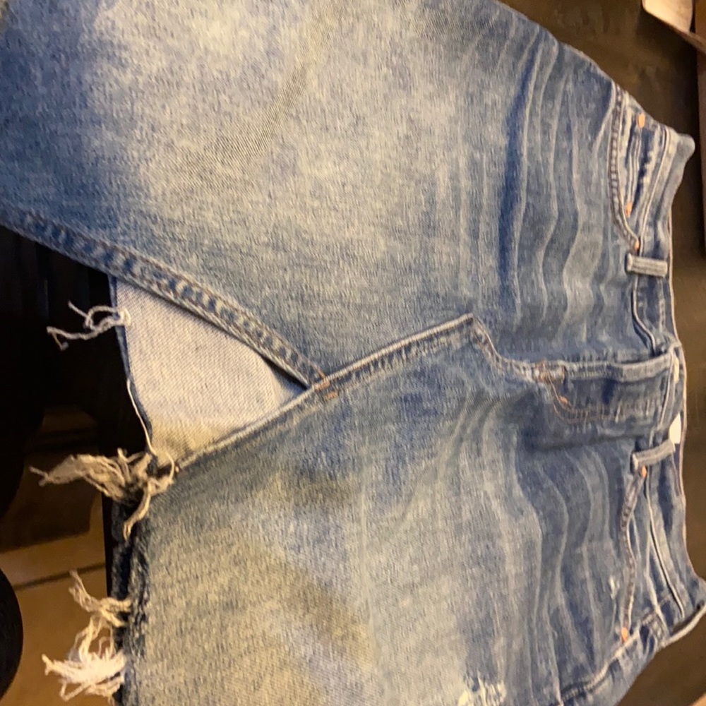Jean mini skirt